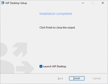 Finish installer