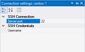 Connection settings