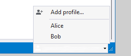 Switching profiles